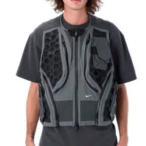 NWT NIKE ISPA MLLE VEST ANTHRACITE DARK GREY/BLACK FV4899-060 SZ MED